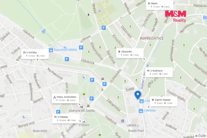 Pronájem bytu 1+kk, Liberec - Liberec XIV-Ruprechtice, Ruprechtická, 40 m2