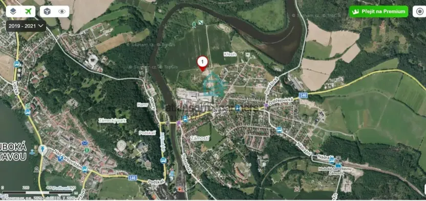 Prodej pozemku, Hluboká nad Vltavou, Masarykova, 906 m2