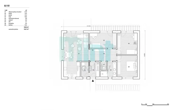 Prodej domu na klíč, Uničov, 101 m2