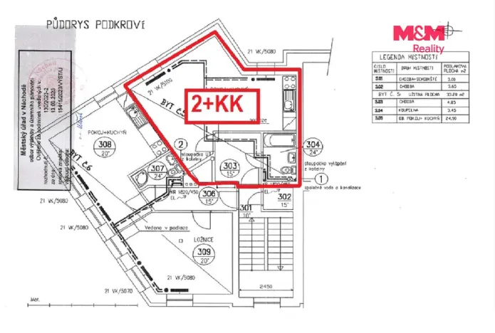 Pronájem bytu 2+kk, Náchod, Poděbradova, 59 m2