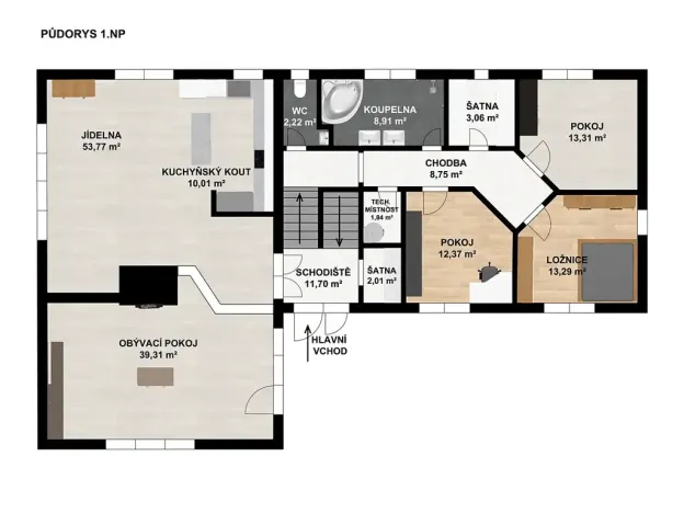 Prodej rodinného domu, Benátky, 241 m2