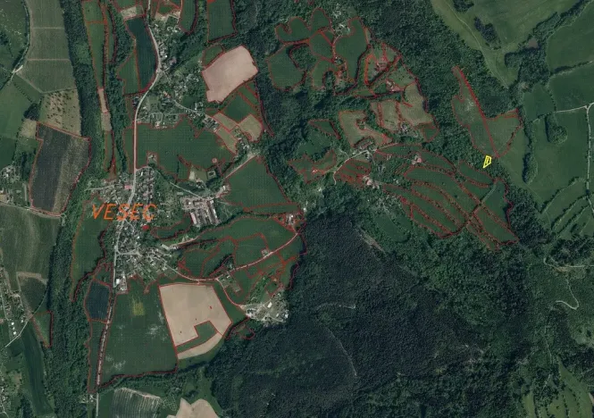 Prodej pozemku, Mírová pod Kozákovem - Vesec, 1000 m2