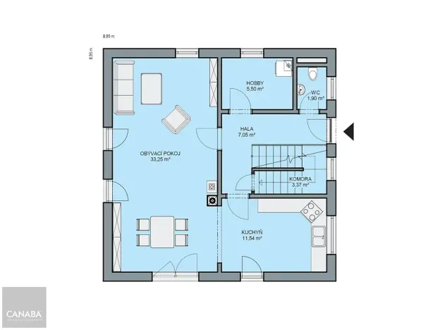 Prodej rodinného domu, Dobřany, 132 m2