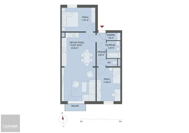 Prodej bytu 3+kk, Nehvizdy, 69 m2