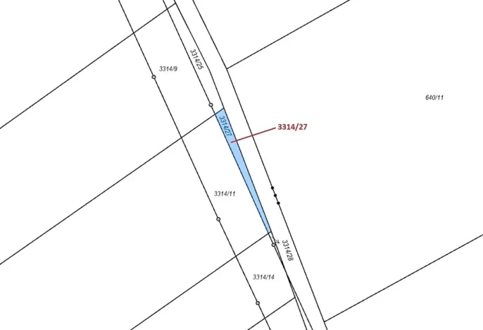 Dražba pozemku, Březník, 86 m2