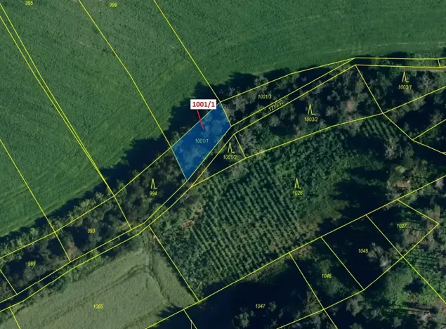 Dražba pozemku, Březí nad Oslavou, 346 m2