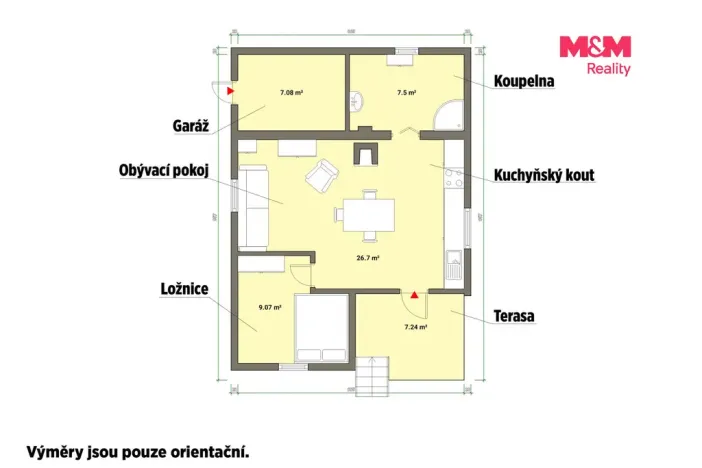 Prodej zahrady, Hroznětín - Velký Rybník, 1504 m2