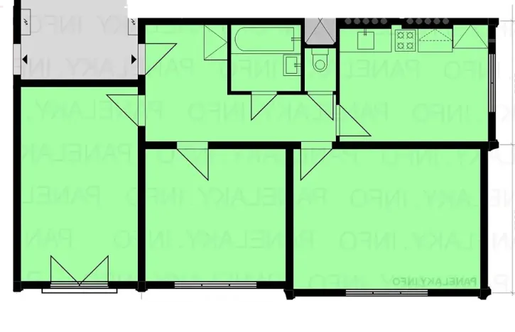 Prodej bytu 3+1, Praha - Krč, Herálecká I, 67 m2