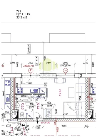 Pronájem bytu 1+kk, Olomouc, Edmunda Husserla, 33 m2