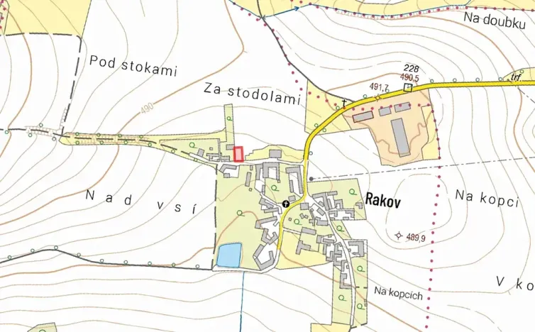 Prodej pole, Bernartice, 476 m2