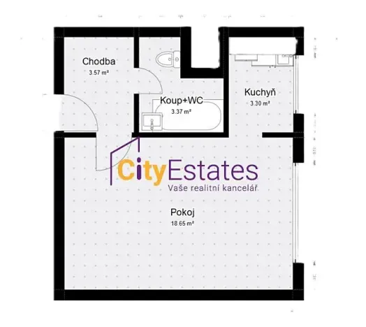 Prodej bytu 1+kk, Praha - Chodov, Kahovská, 30 m2