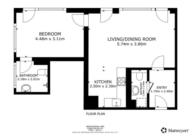 Pronájem bytu 2+kk, Praha - Stodůlky, Hábova, 57 m2