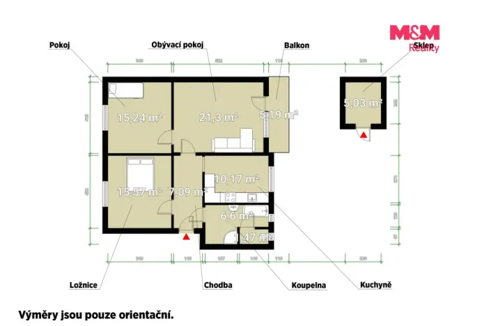 Prodej bytu 3+1, Písek - Budějovické Předměstí, Budovatelská, 80 m2