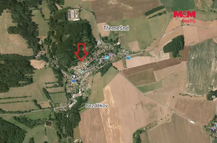 Prodej zahrady, Třemešné, 495 m2