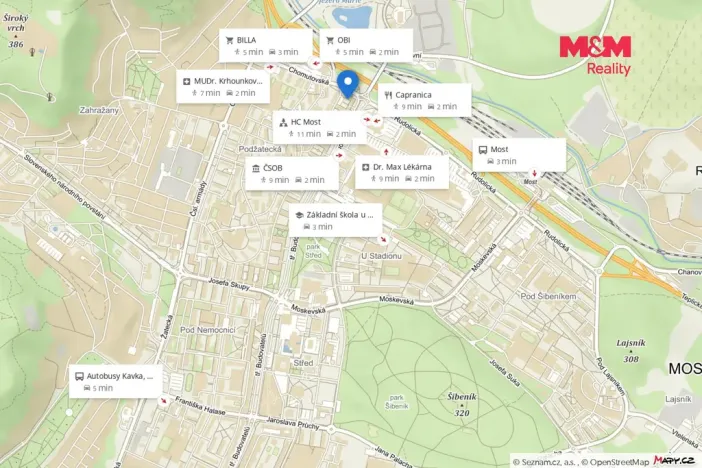 Prodej bytu 3+1, Most, tř. Budovatelů, 79 m2