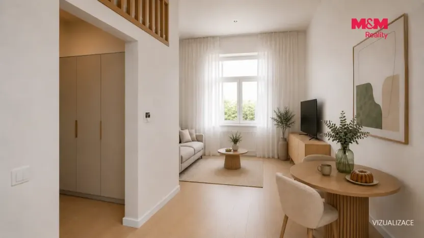 Prodej bytu 1+kk, Roudnice nad Labem, Rvačov, 28 m2