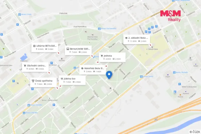 Pronájem bytu 2+1, Beroun - Beroun-Město, Jiřího Wolkera, 49 m2