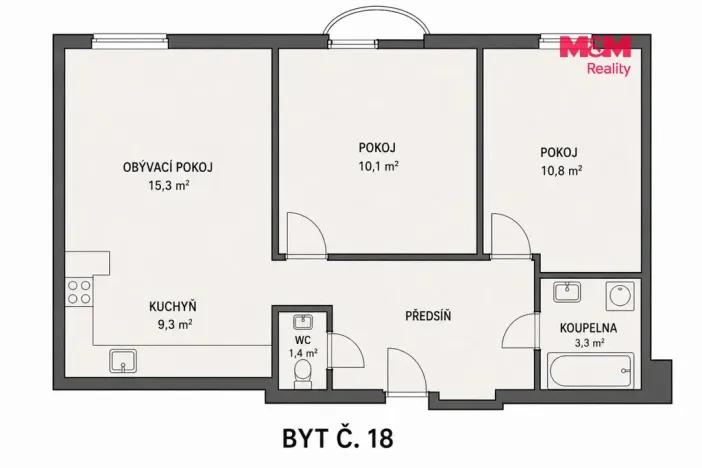 Prodej bytu 3+kk, Uherské Hradiště - Sady, Trnková, 62 m2