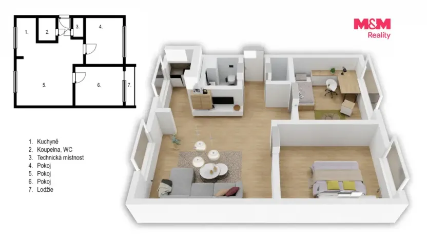 Prodej bytu 3+kk, Nymburk, Ivana Olbrachta, 71 m2