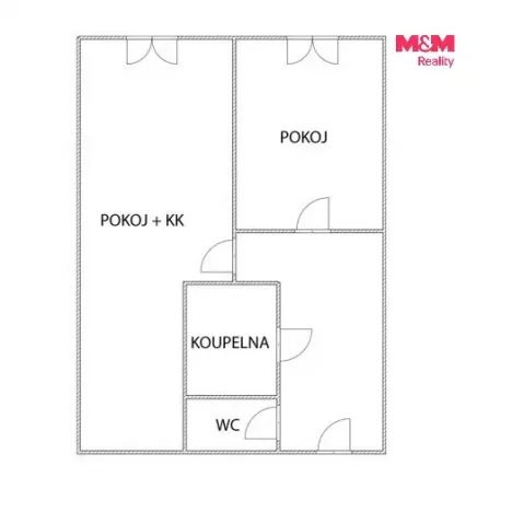 Pronájem bytu 2+kk, Lány, U lipky, 44 m2