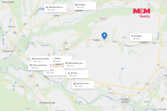 Prodej pozemku pro bydlení, Tutleky, 593 m2