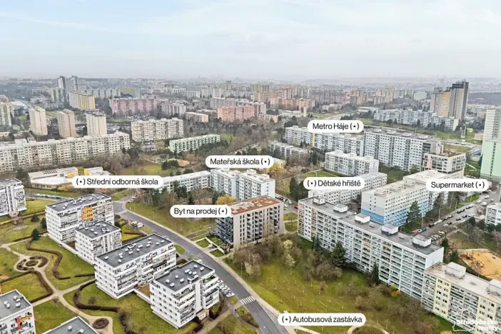Pronájem bytu 2+kk, Praha - Háje, Jurkovičova, 50 m2