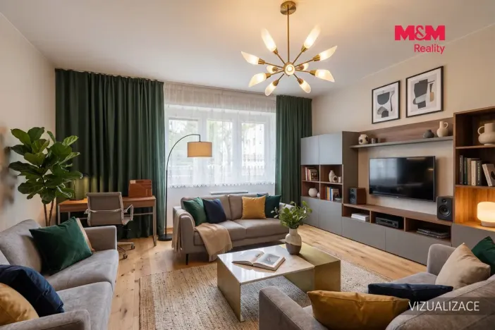Prodej bytu 2+1, Kladno - Kročehlavy, Otevřená, 56 m2