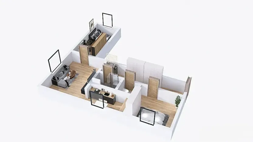 Prodej bytu 3+1, Kašperské Hory, Vimperská, 72 m2