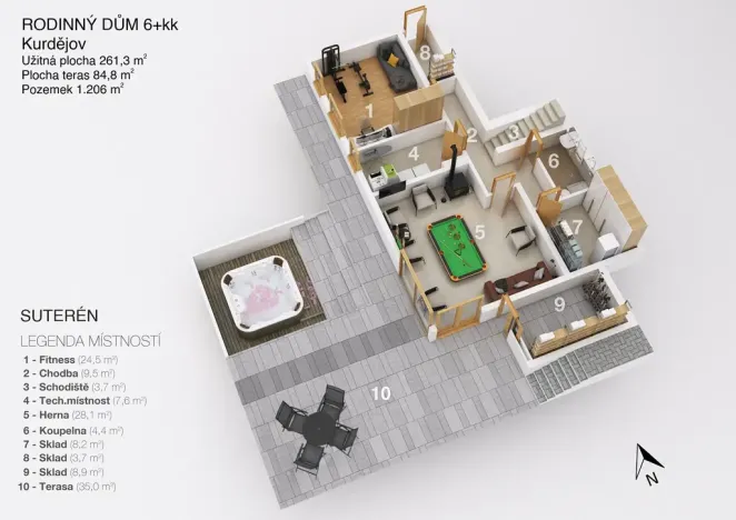 Prodej rodinného domu, Kurdějov, 261 m2