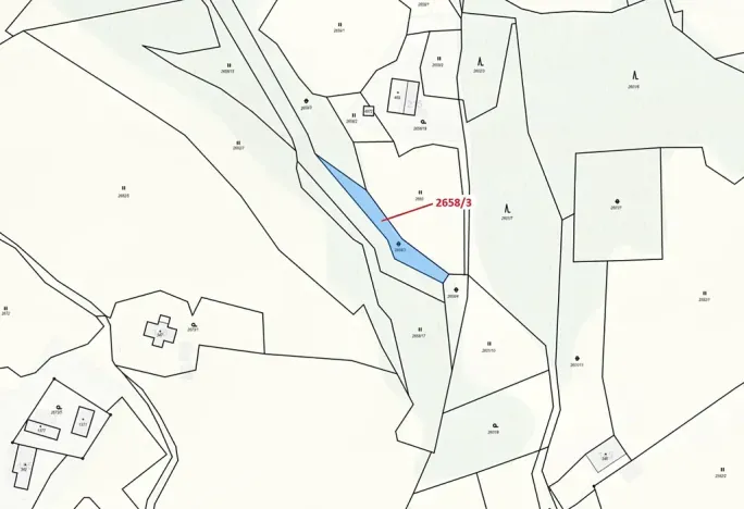 Dražba pozemku, Valašská Bystřice, 673 m2
