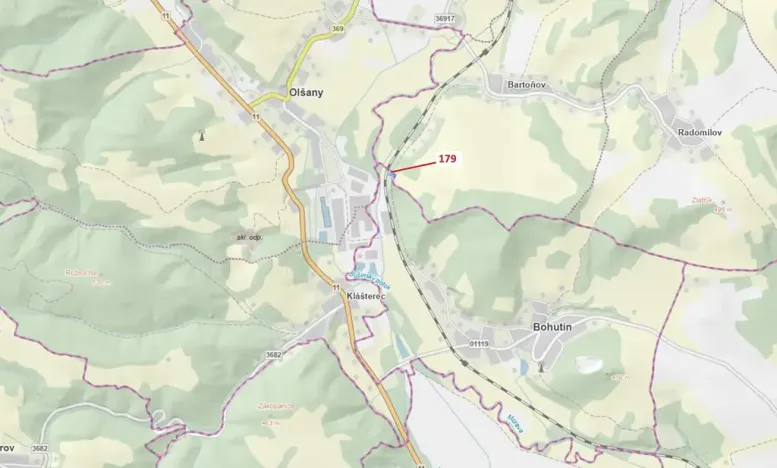 Dražba lesa, Bohutín, 939 m2