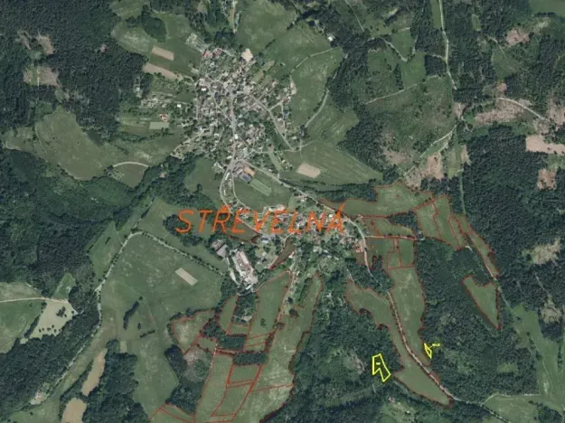 Dražba pozemku, Železný Brod, 2828 m2