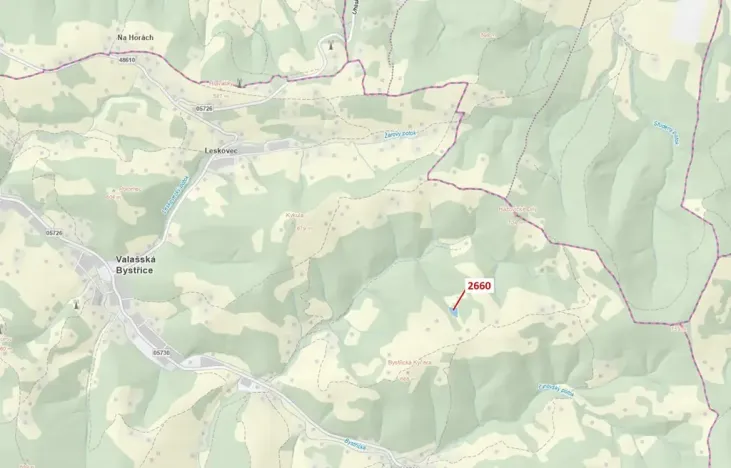Dražba louky, Valašská Bystřice, 2510 m2