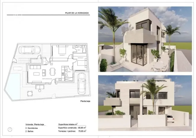 Prodej rodinného domu, Pilar de La Horadada, Alicante, Španělsko, 90 m2