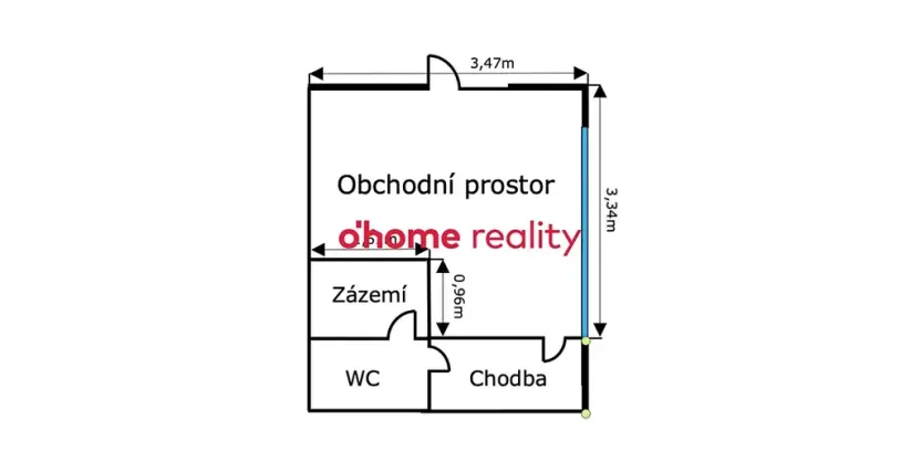 Pronájem obchodního prostoru, Uničov, Masarykovo nám., 10 m2