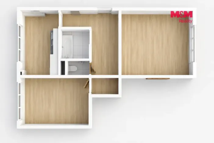 Prodej bytu 2+1, Česká Lípa, Myslbekova, 57 m2