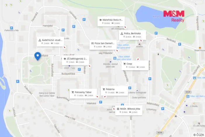 Prodej bytu 3+1, Tábor, Sofijská, 78 m2