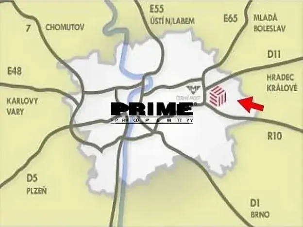 Pronájem skladu, Praha - Horní Počernice, Ve žlíbku, 756 m2