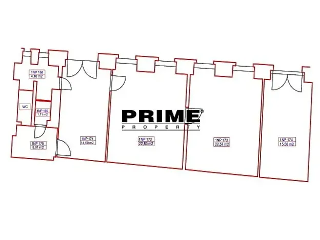 Pronájem kanceláře, Praha - Nové Město, Opletalova, 86 m2