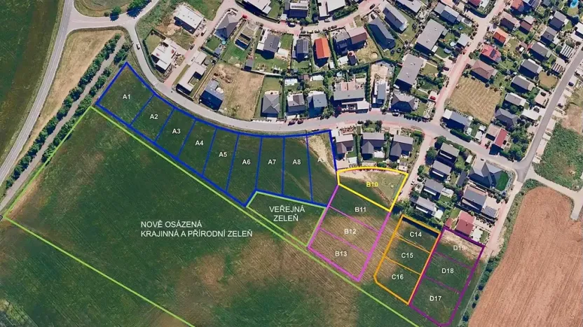 Prodej pozemku pro bydlení, Hrušovany u Brna, Pod Střediskem, 1169 m2