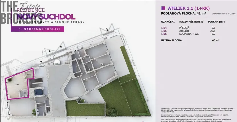Prodej obchodního prostoru, Praha - Suchdol, U hotelu, 41 m2