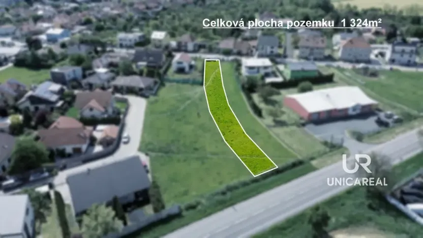Prodej pozemku, Rajhrad, 1324 m2