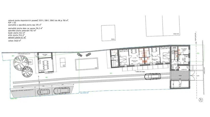Prodej pozemku, Jevišovka, Nádražní, 750 m2