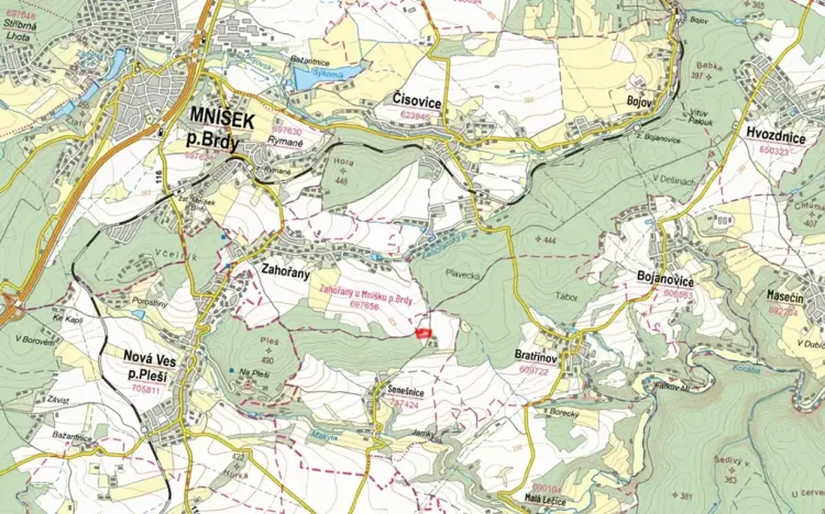 Prodej pole, Bojanovice, 11572 m2