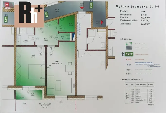 Prodej bytu 2+kk, Ostrava, Opavská, 59 m2