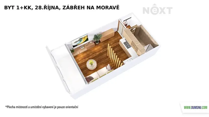 Prodej bytu 1+kk, Zábřeh, 28. října, 19 m2