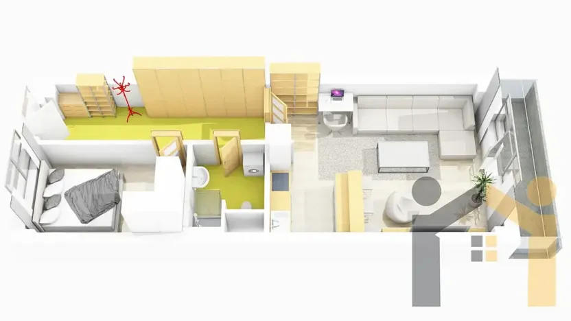 Prodej bytu 2+kk, Praha - Libeň, Českomoravská, 64 m2