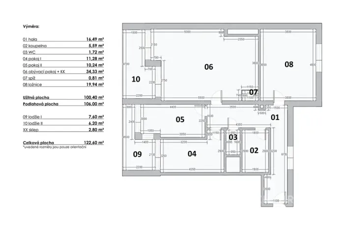 Prodej bytu 4+kk, Praha - Žižkov, Olgy Havlové, 100 m2