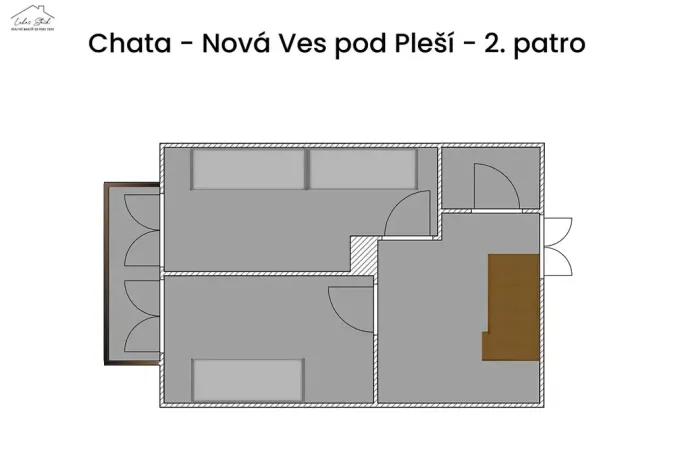 Prodej chaty, Nová Ves pod Pleší, 100 m2