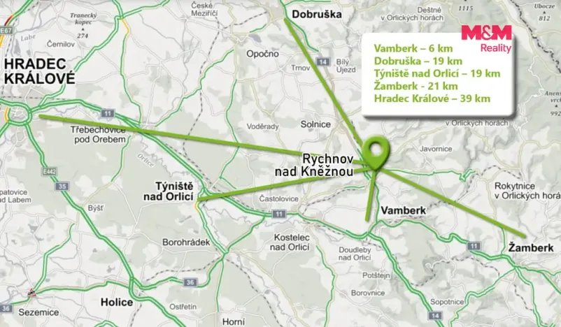 Pronájem bytu 3+kk, Rychnov nad Kněžnou, Janáčkova, 65 m2